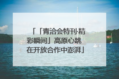「青洽会特刊·精彩瞬间」高原心跳 在开放合作中澎湃