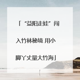 “益阳走娃”闯入竹林秘境 用小脚丫丈量大竹海