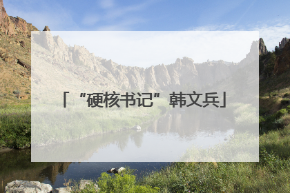 “硬核书记”韩文兵