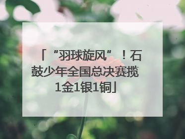 “羽球旋风”！石鼓少年全国总决赛揽1金1银1铜