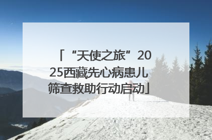 “天使之旅”2025西藏先心病患儿筛查救助行动启动