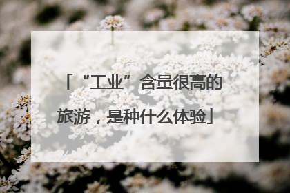 “工业”含量很高的旅游，是种什么体验