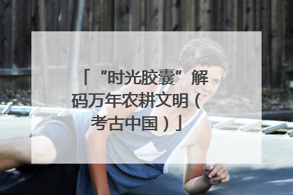 “时光胶囊”解码万年农耕文明（考古中国）