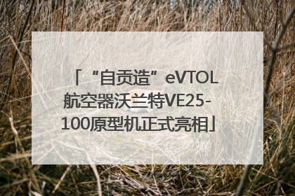 “自贡造”eVTOL航空器沃兰特VE25-100原型机正式亮相