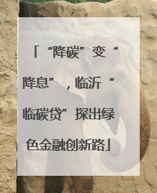 “降碳”变“降息”，临沂“临碳贷”探出绿色金融创新路