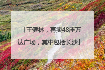 王健林，再卖48座万达广场，其中包括长沙