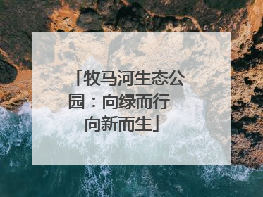 牧马河生态公园：向绿而行 向新而生