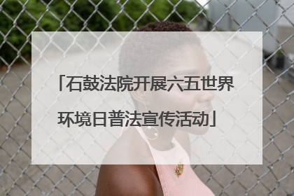 石鼓法院开展六五世界环境日普法宣传活动
