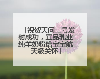 祝贺天问二号发射成功，宜品乳业纯羊奶粉给宝宝航天级关怀