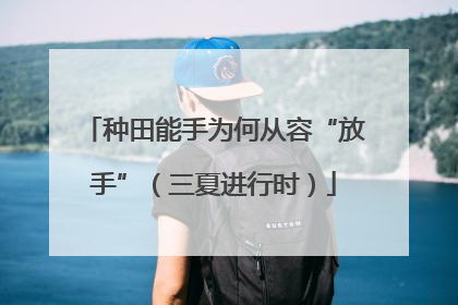 种田能手为何从容“放手”（三夏进行时）