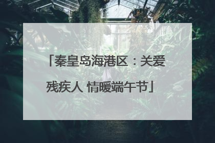 秦皇岛海港区：关爱残疾人 情暖端午节