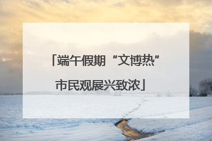 端午假期“文博热” 市民观展兴致浓