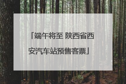 端午将至 陕西省西安汽车站预售客票
