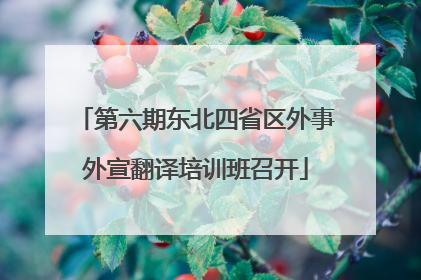第六期东北四省区外事外宣翻译培训班召开