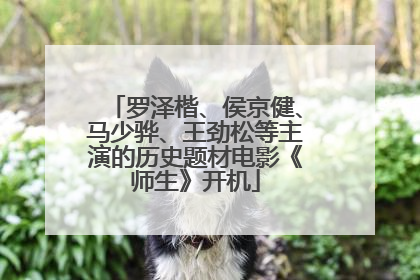 罗泽楷、侯京健、马少骅、王劲松等主演的历史题材电影《师生》开机