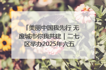 美丽中国我先行 无废城市你我共建｜二七区举办2025年六五环境日主题宣传活动