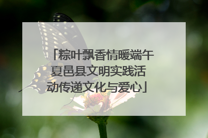 粽叶飘香情暖端午 夏邑县文明实践活动传递文化与爱心