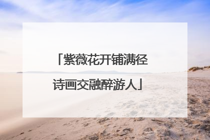 紫薇花开铺满径 诗画交融醉游人