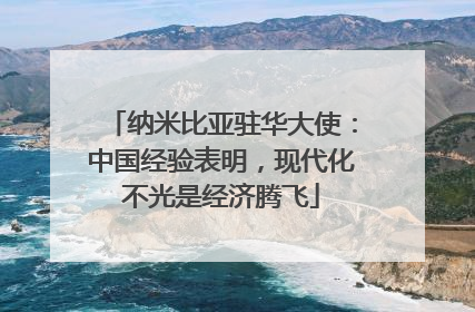 纳米比亚驻华大使：中国经验表明，现代化不光是经济腾飞