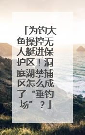 为钓大鱼操控无人艇进保护区！洞庭湖禁捕区怎么成了“垂钓场”？