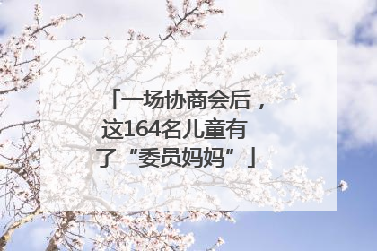 一场协商会后，这164名儿童有了“委员妈妈”