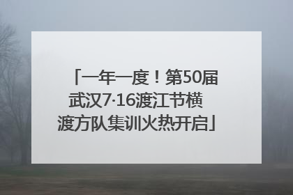 一年一度！第50届武汉7·16渡江节横渡方队集训火热开启