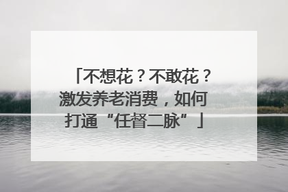 不想花？不敢花？激发养老消费，如何打通“任督二脉”