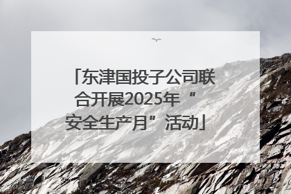 东津国投子公司联合开展2025年“安全生产月”活动
