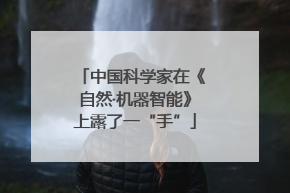 中国科学家在《自然·机器智能》上露了一“手”