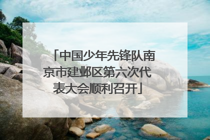 中国少年先锋队南京市建邺区第六次代表大会顺利召开