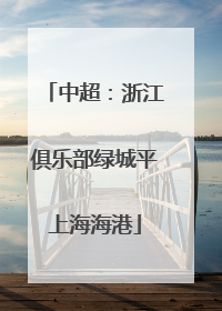 中超：浙江俱乐部绿城平上海海港
