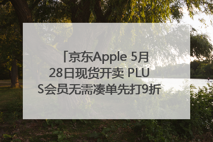 京东Apple 5月28日现货开卖 PLUS会员无需凑单先打9折再叠618优惠