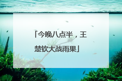 今晚八点半，王楚钦大战雨果