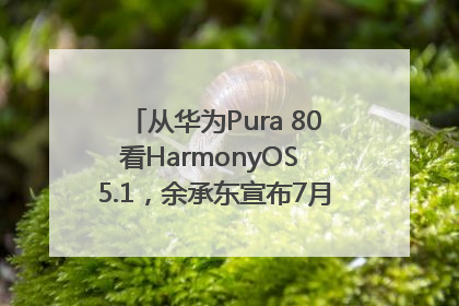 从华为Pura 80看HarmonyOS 5.1，余承东宣布7月迎来首批机型升级