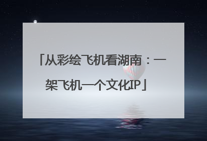从彩绘飞机看湖南：一架飞机一个文化IP
