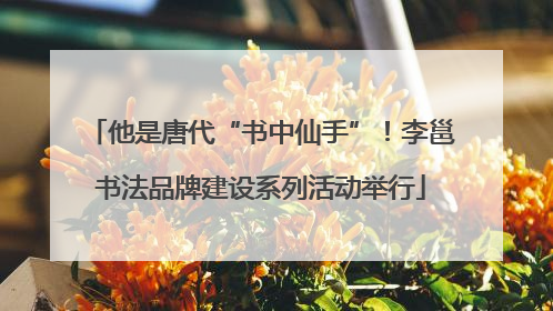 他是唐代“书中仙手”！李邕书法品牌建设系列活动举行