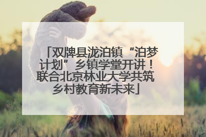 双牌县泷泊镇“泊梦计划”乡镇学堂开讲！联合北京林业大学共筑乡村教育新未来