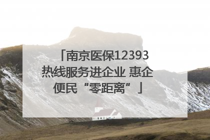南京医保12393热线服务进企业 惠企便民“零距离”