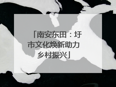 南安东田：圩市文化焕新助力乡村振兴