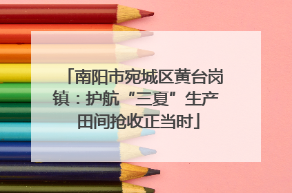 南阳市宛城区黄台岗镇：护航“三夏”生产 田间抢收正当时