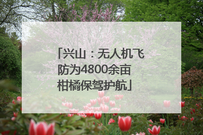兴山：无人机飞防为4800余亩柑橘保驾护航