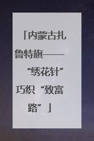内蒙古扎鲁特旗——“绣花针”巧织“致富路”