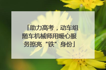 助力高考，动车组随车机械师用暖心服务擦亮“铁”身份