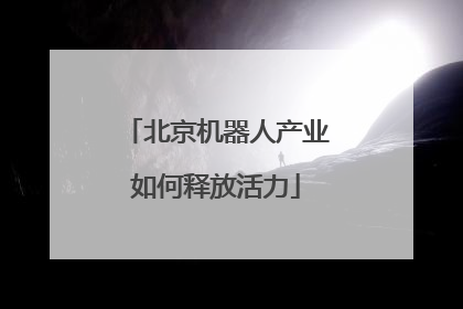 北京机器人产业如何释放活力