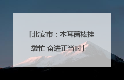 北安市：木耳菌棒挂袋忙 奋进正当时