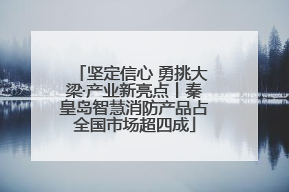 坚定信心 勇挑大梁·产业新亮点丨秦皇岛智慧消防产品占全国市场超四成