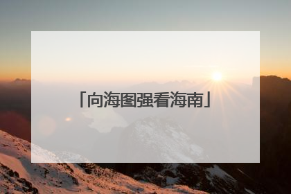 向海图强看海南