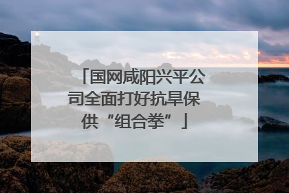 国网咸阳兴平公司全面打好抗旱保供“组合拳”