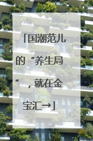 国潮范儿的“养生局”，就在金宝汇→