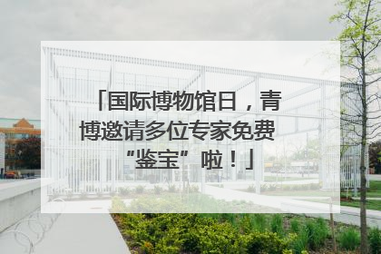 国际博物馆日，青博邀请多位专家免费“鉴宝”啦！